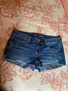American Eagle Outfitters Women's Denim Shorts - Dark Blue